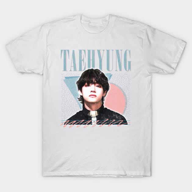 Taehyung / V - Retro Style Fan Artwork T-Shirt by DankFutura